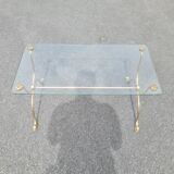 Jansen house style coffee table (glass and brass) fish base