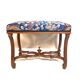 Colorful Louis XIV Style Bench with Sheep Bone Base
