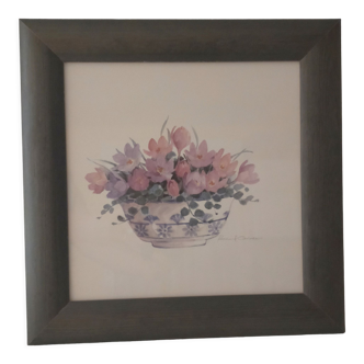 lithograph flowers by Rosalind Oesterle