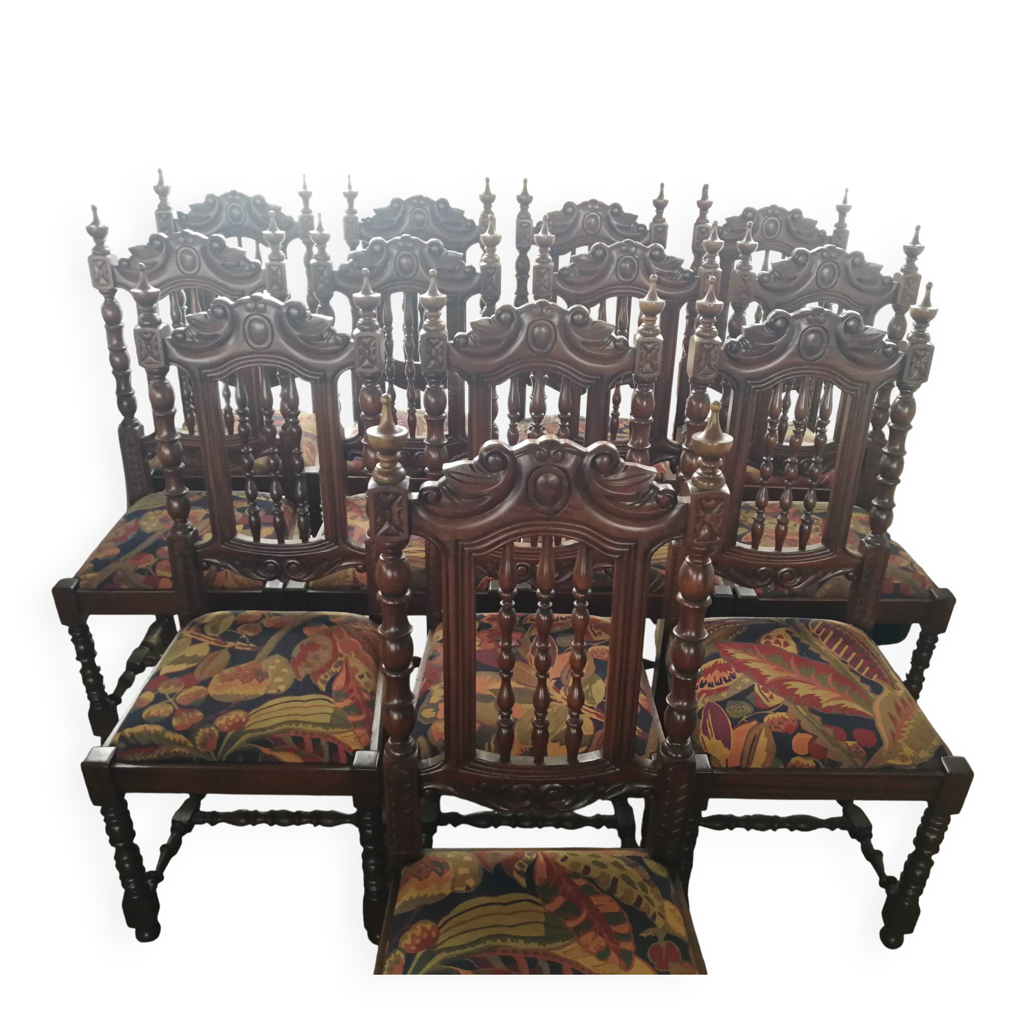 Set of 12 reception chairs