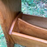 Magazine holder end of sofa 40s oak