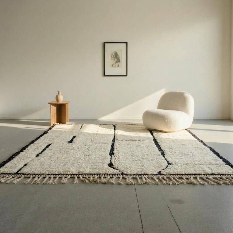 Handmade pure wool rug 100/200 cm