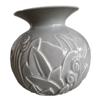 Art-deco vase with floral motif