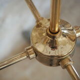 Suspension in smoked glasses – octagonal shape – 4 lights.