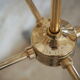 Suspension in smoked glass – octagonal shape – 4 lights.