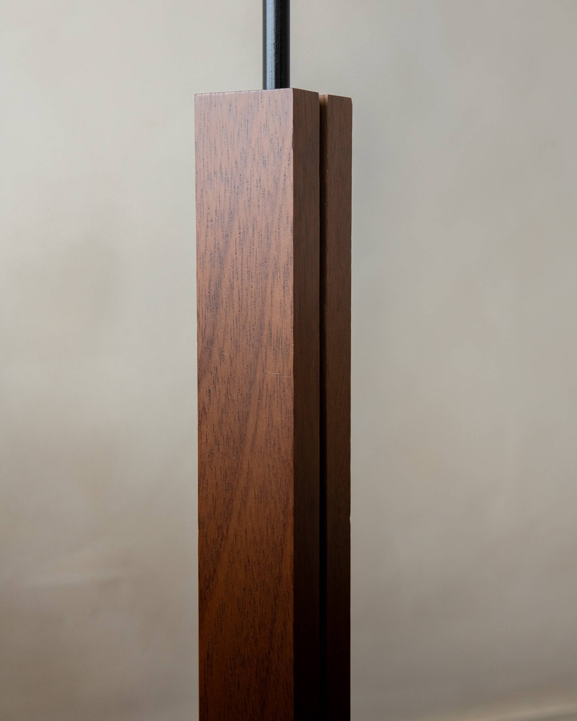 Postmodern Adjustable Wood Floor Lamp by Bellino, 1990s