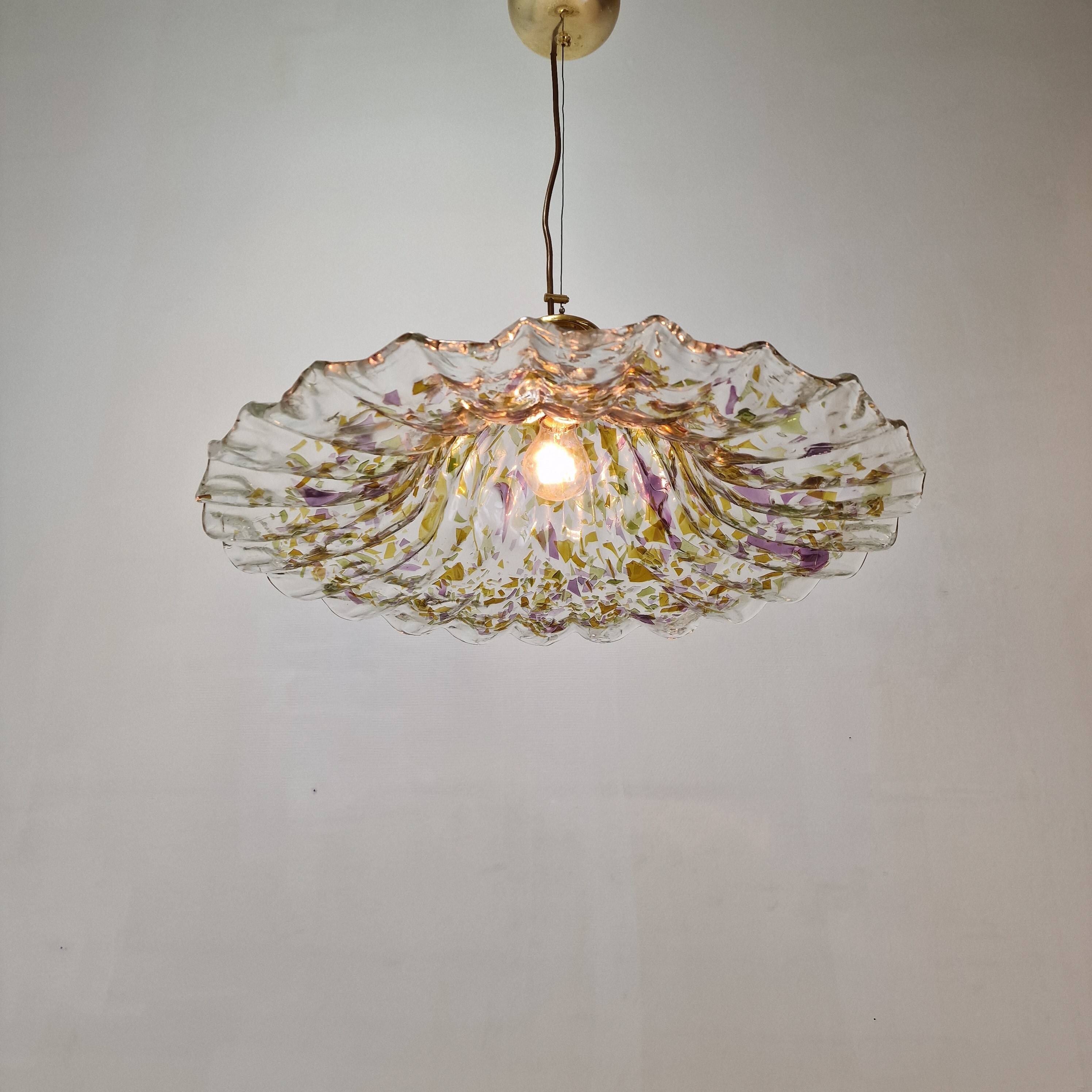 Murano Glass Pendant Lamp by "La Murrina", Italy 1980s