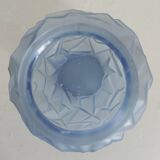 Vase Art Déco verre bleu