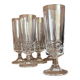 1970s Cristal d'Arques Series B champagne flutes: set of 6