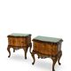 Italian Chippendale bed side tables/nightstands, 1940s/1950s.