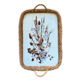 Audoux Minet earthenware and rope tray