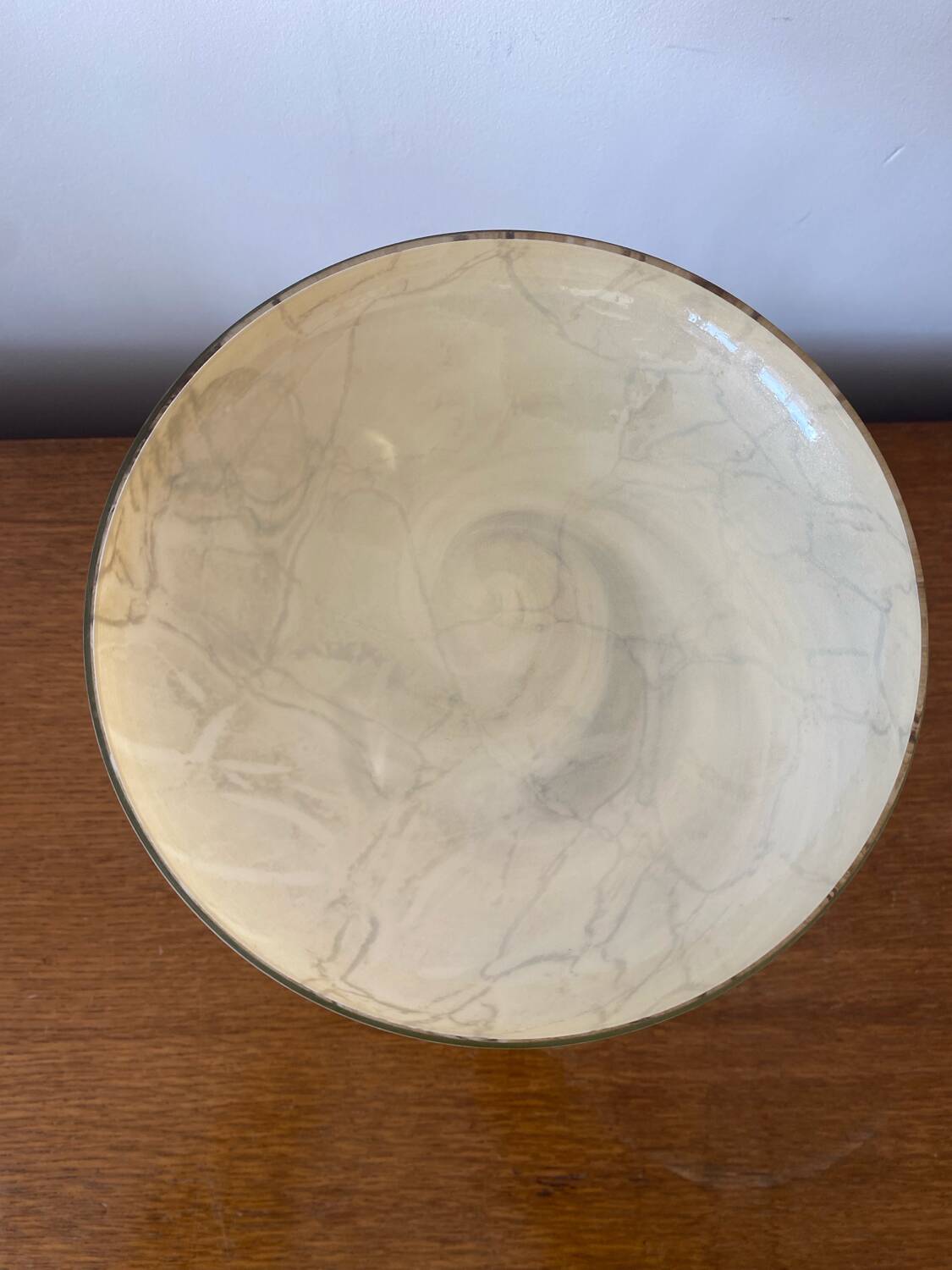 Antique medusa cup josefina krosno multi-layer blown glass vintage