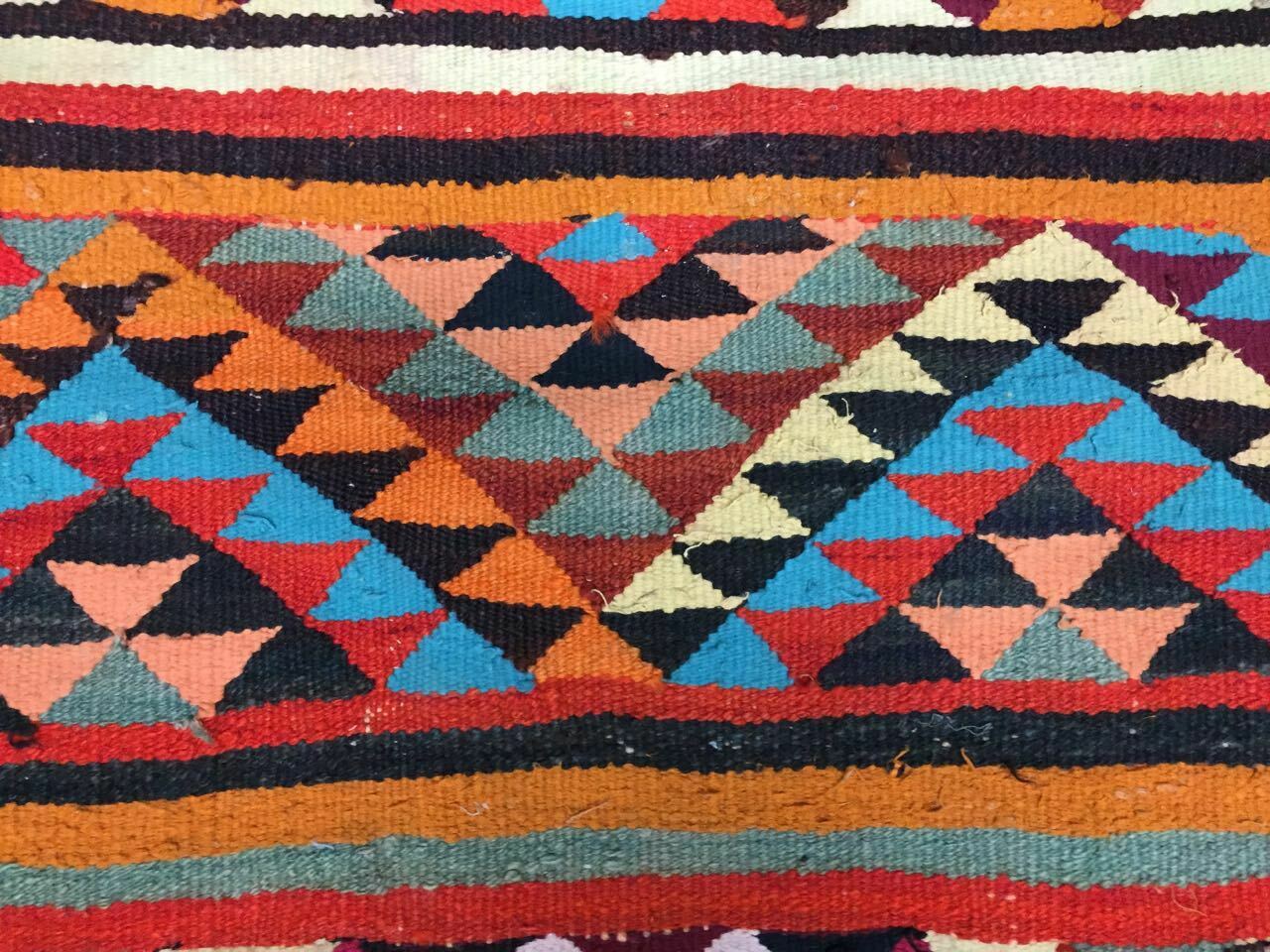 Old turkish narrow kilim runner 320x85 cm