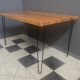 Danish dining table with hairpin legs