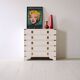 White 6-drawer chest of drawers