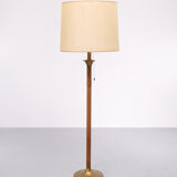 Hollywood Regency Suede Floor Lamp 1970s France