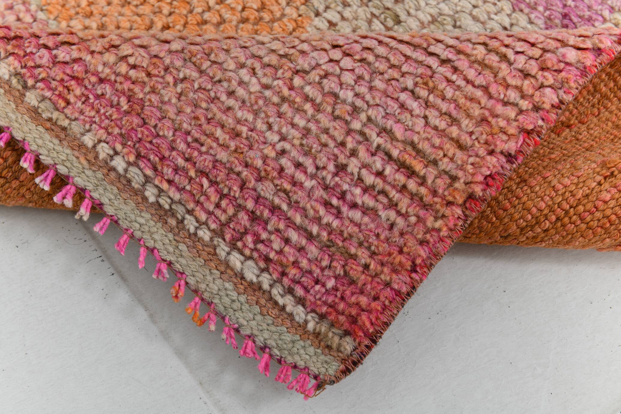 Pink Orange Turkish Runner Rug 87x316Cm SK 23422
