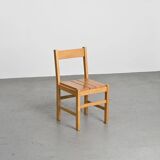 Solid pine chairs, La Cascade Residence, Les Arcs 1600, 1970