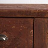 Ancienne commode rouge marron (vers 1920)