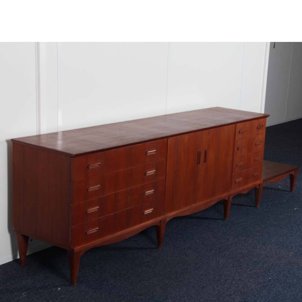 Large vintage wooden sideboard from the 1960s