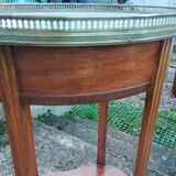 Old Louis XVI style bedside table marble top
