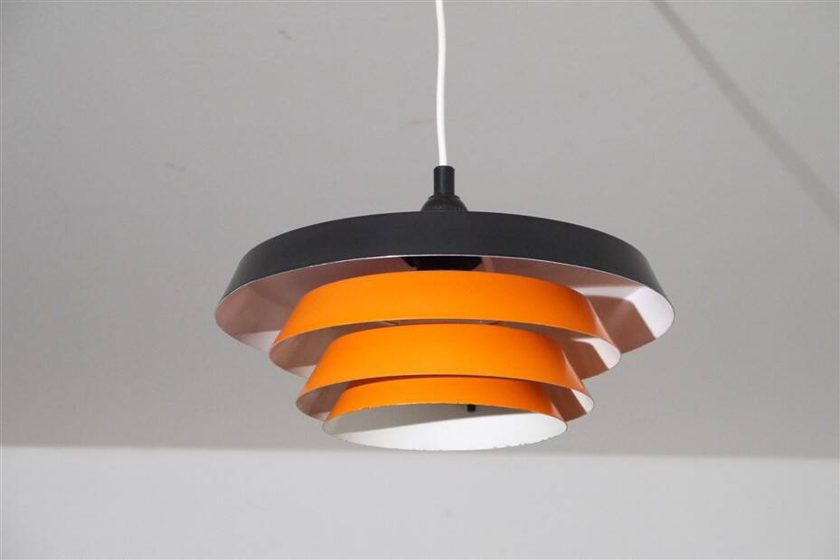 Danish metal pendant light 1970