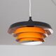 Danish metal pendant light 1970