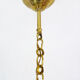 Minimalist vintage hanging in brass and glass tube Year 50