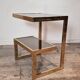 Table basse plaquée or par Belgochrom, Belgique, 1975