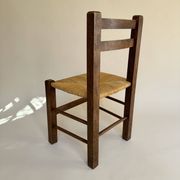 Set de quatre chaises paysannes paillées