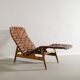 Danish Modern Wooden Chaise Lounge Chair by Arne Vodder, 1950s