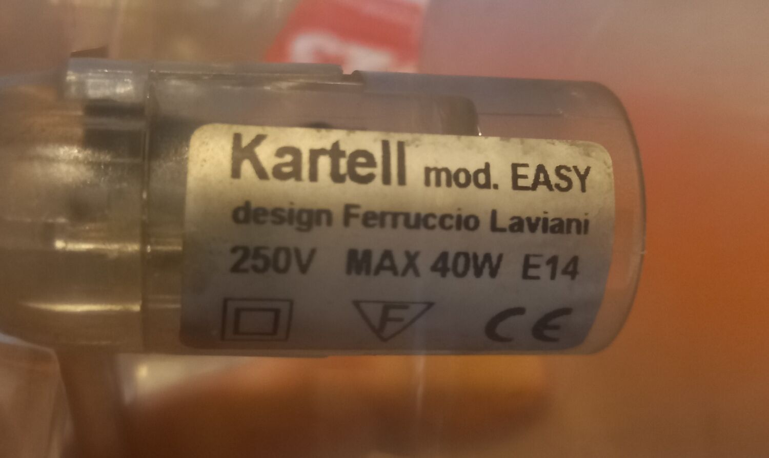 Kartell pendant light model Easy Ferruccio Laviani