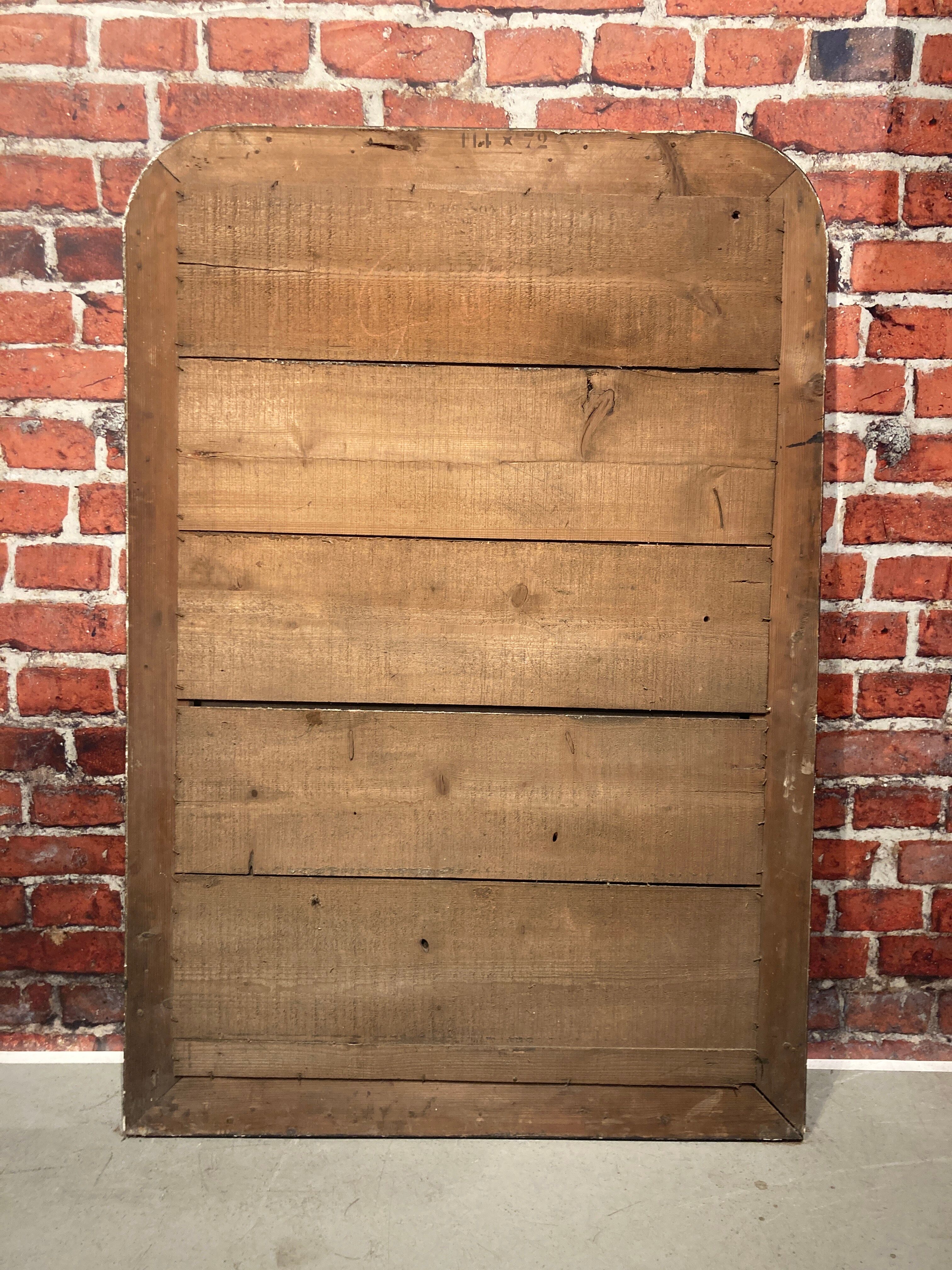 Mirror with wooden frame