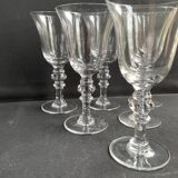 6 Verres à eau – Cristal soufflé estampillé