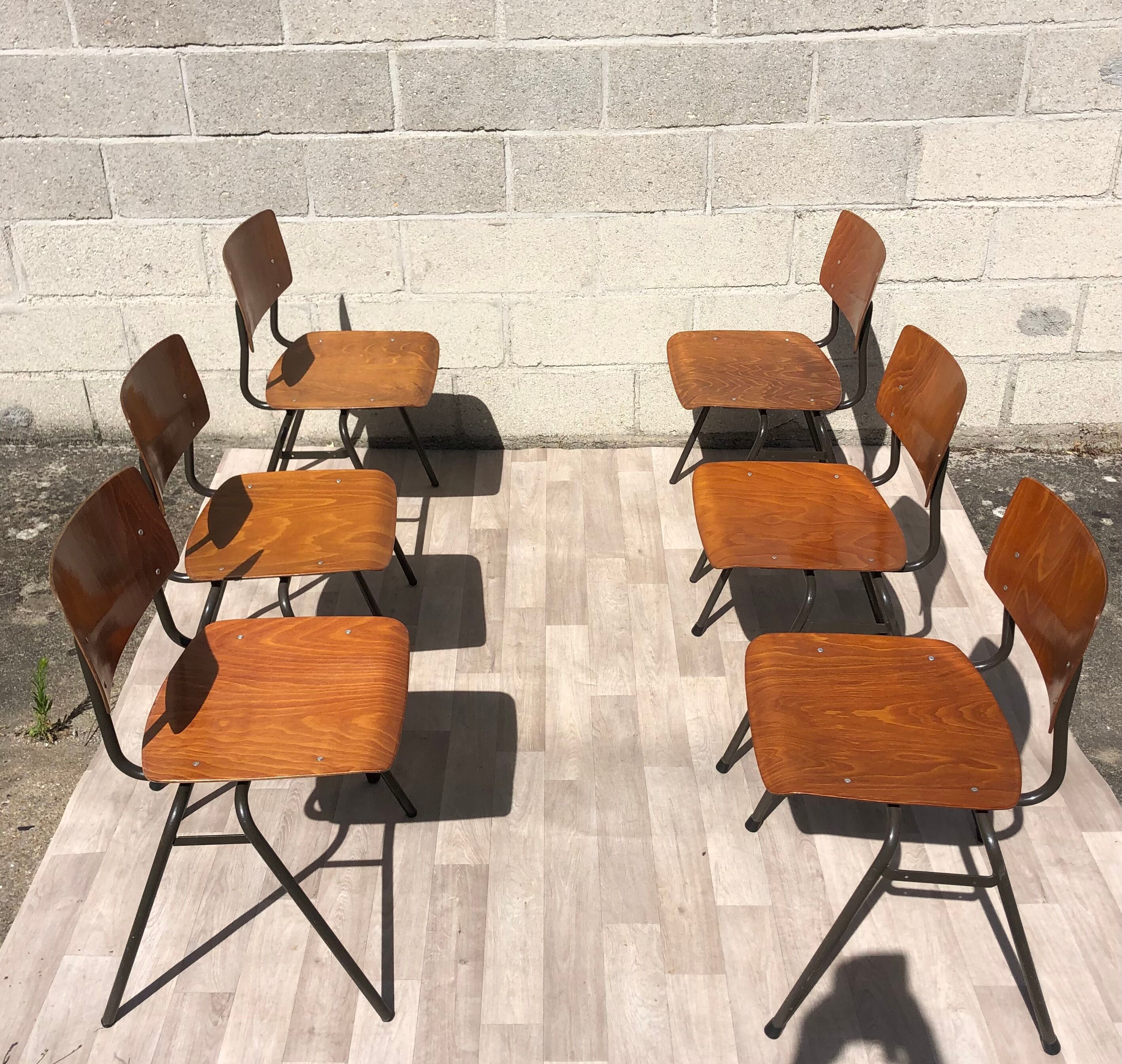 Set of 6 Marko Holland chairs