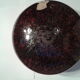 Pottery old terracotta painted round bottom