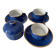 This complete set consisting of 3 cups with their saucers and a sugar bowl.