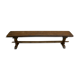 Ancient solid wooden monastery bench, 180 cm length