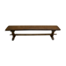 Banc ancien de monastère en bois massif, longueur 180 cm