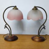Pair of bedside lamps