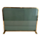 Single Panel Fire Screen in Tinted Green Glass with Brass Frame