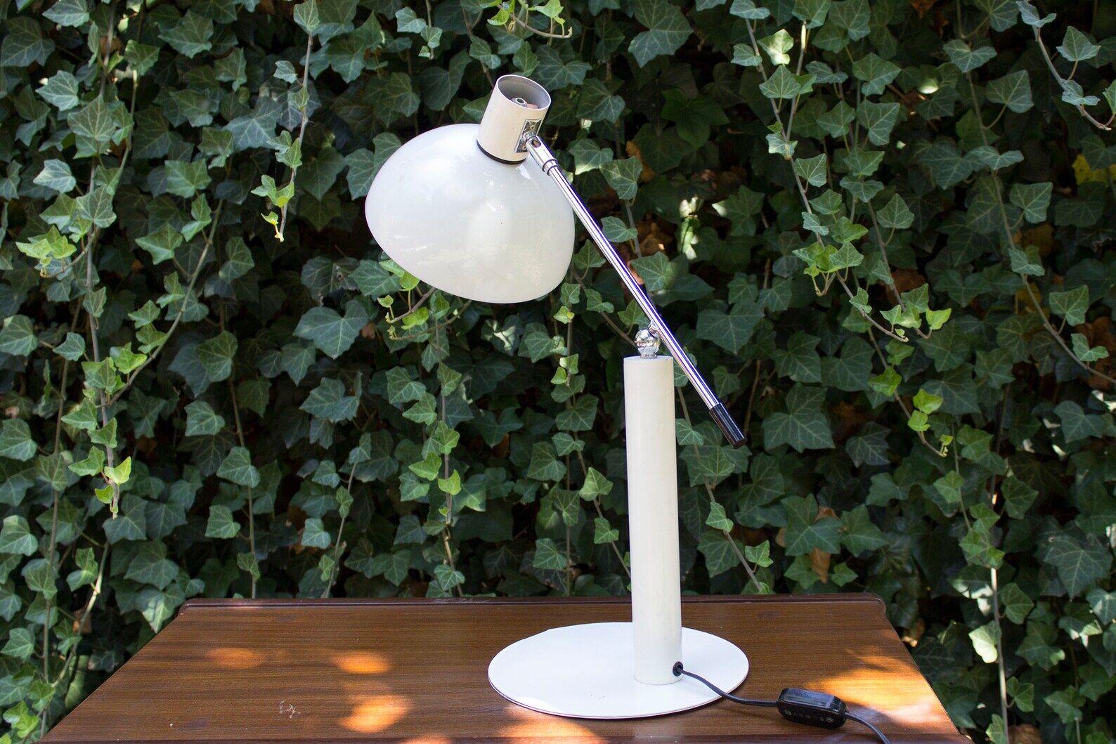 Vintage white desk lamp