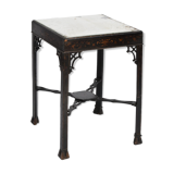 Table carrée anglo-chinoise, 19ème siècle