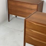 2x Kai Kristiansen teak chest of drawers for Aksel Kjersgaard