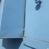 Antique H205xL103 curved iron gate door with mailbox