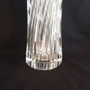 Vase rouleau en cristal taillé Val Saint Lambert