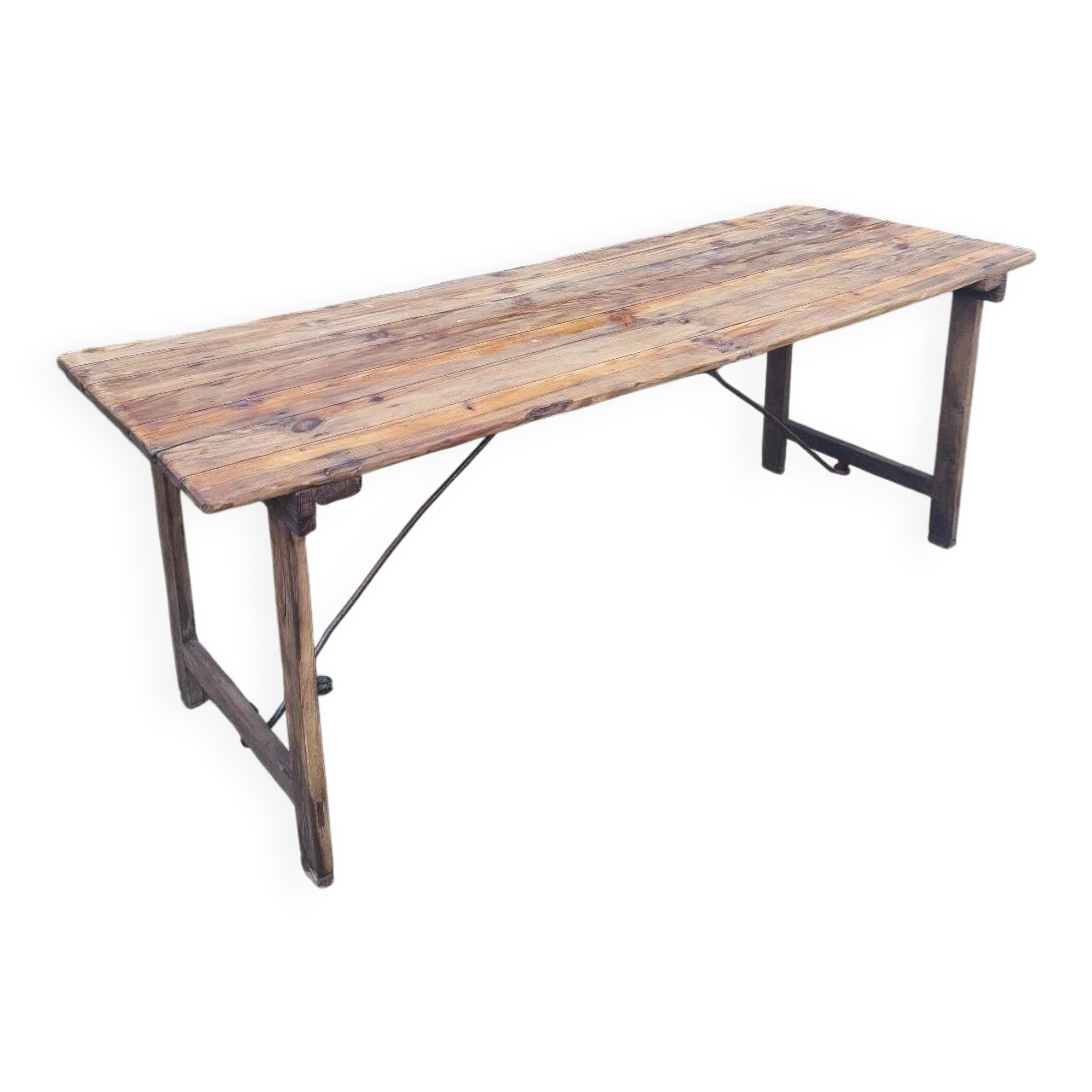 Table en bois pliante de guingette