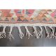 Orange Pink Turkish Oushak Vintage Handmade Wool Runner Rug  100x290