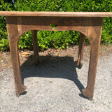 Brutalist wooden table