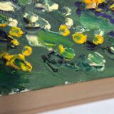 Swedish oil on canvas – “flowers” by lars "bjönni" andersson